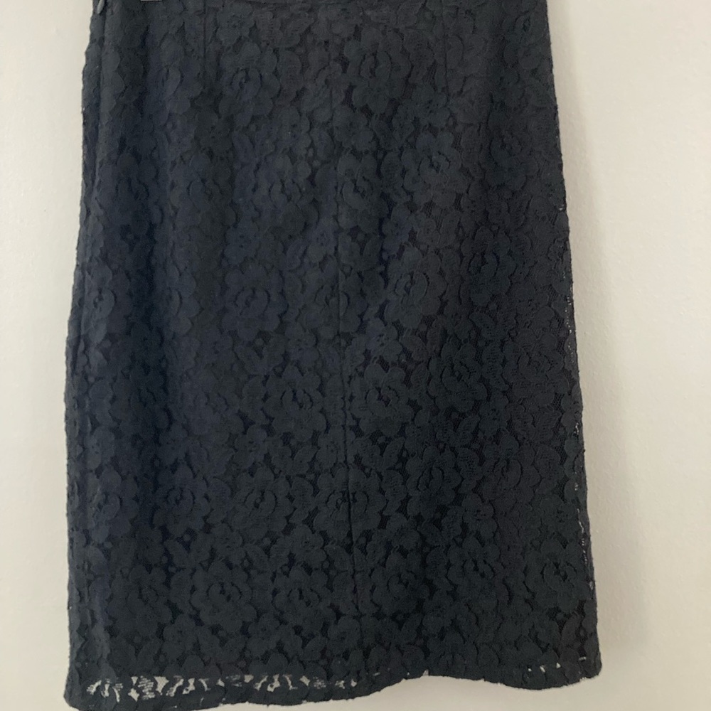 Tothemax Black Floral Lace Skirt